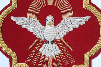 Holy Sprite Hand-Embroidered Liturgical Church Emblem – Sew-On Appliqué