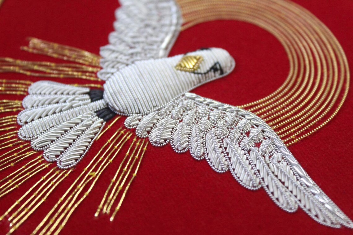 Holy Sprite Hand-Embroidered Liturgical Church Emblem – Sew-On Appliqué