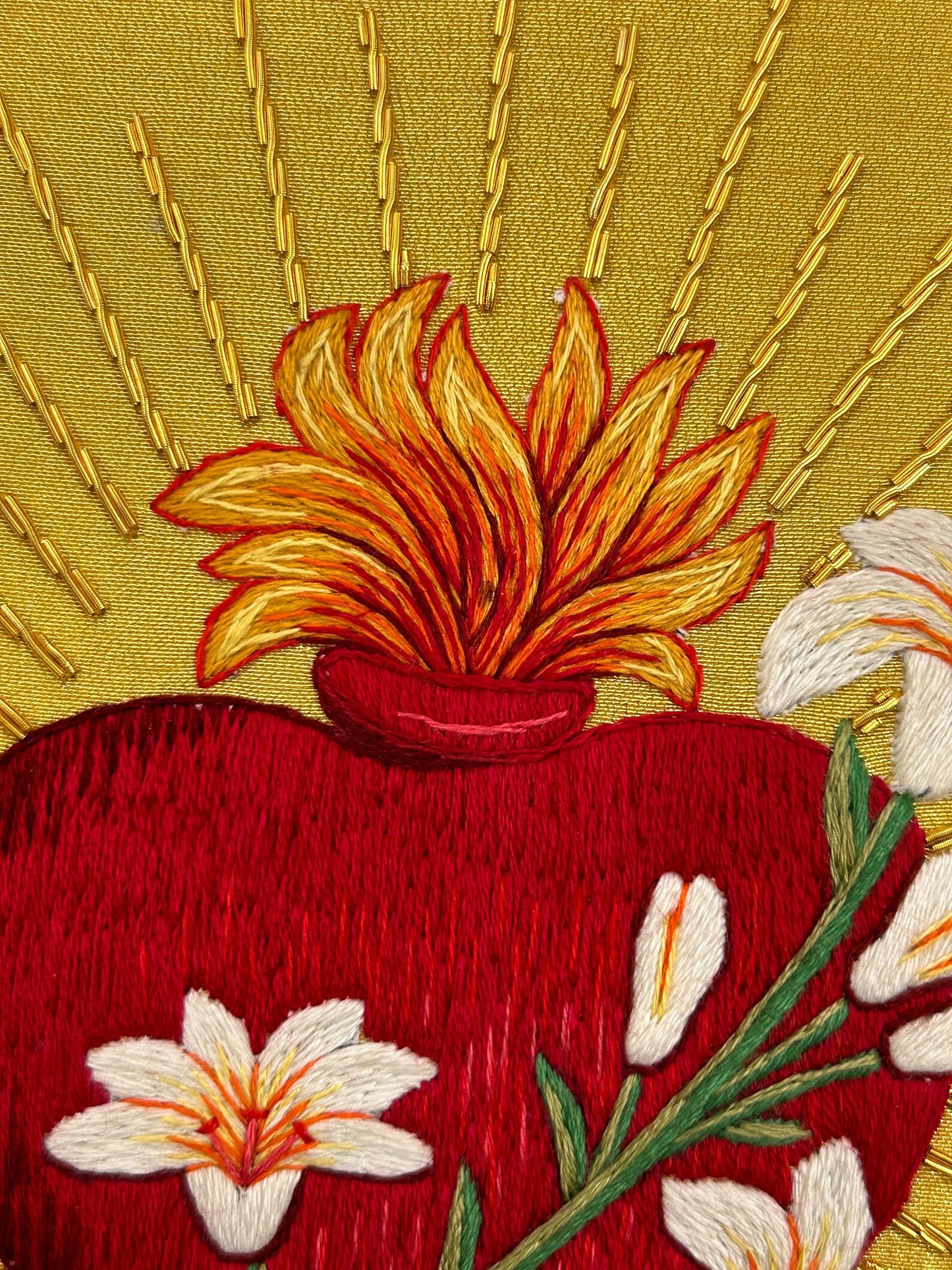 Chaste Heart of St. Joseph Appliqué for Catholic Vestments