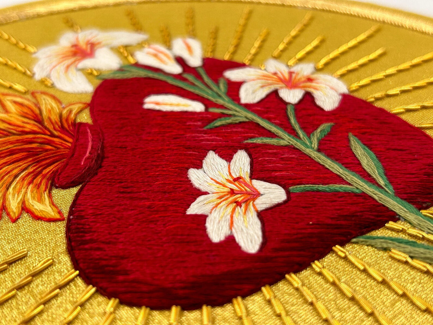 Chaste Heart of St. Joseph Appliqué for Catholic Vestments