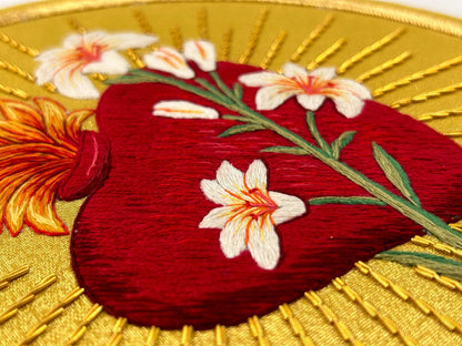 Chaste Heart of St. Joseph Appliqué for Catholic Vestments