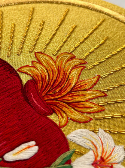 Chaste Heart of St. Joseph Appliqué for Catholic Vestments