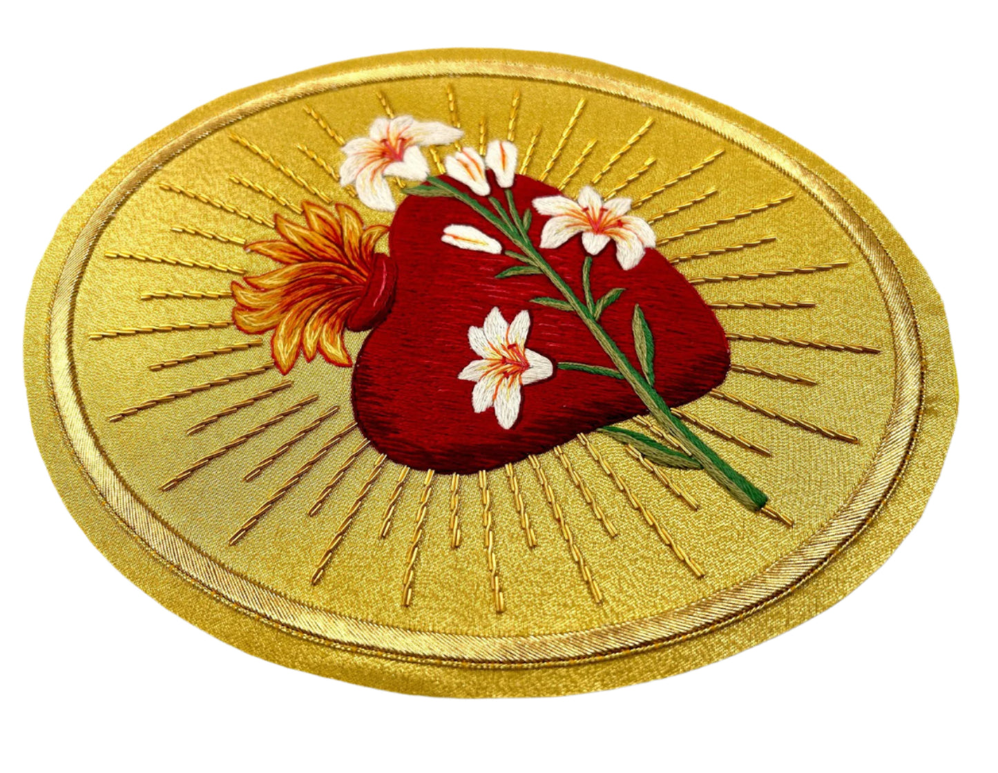 Chaste Heart of St. Joseph Appliqué for Catholic Vestments