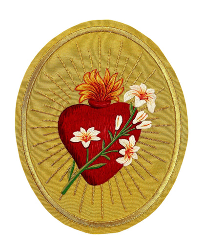 Chaste Heart of St. Joseph Appliqué for Catholic Vestments