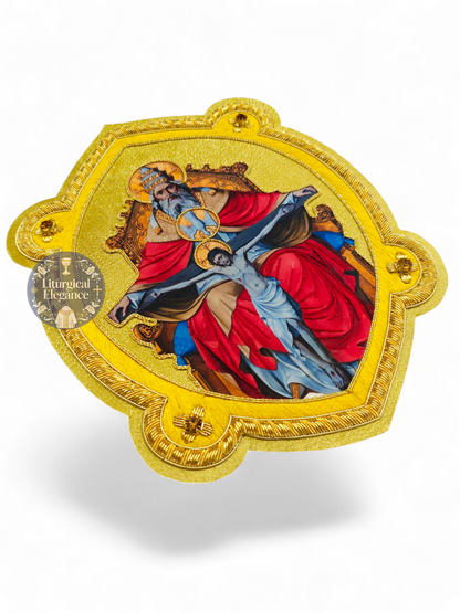 Holy Trinity Applique | Hand Embroidered & Printed Catholic Vestment Patch